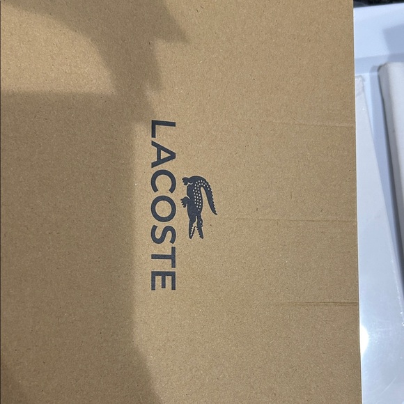 Lacoste White Tennis Shoes with Green Accent - Picture 11 of 11